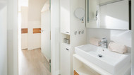Ferienwohnung Nordstrandperle Ap.E3 Badezimmer