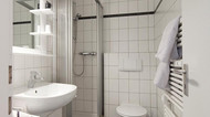 Ferienwohnung Iderhoff 52 Badezimmer