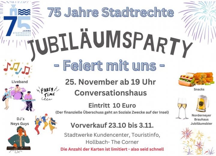 Jubiläumsparty Stadt